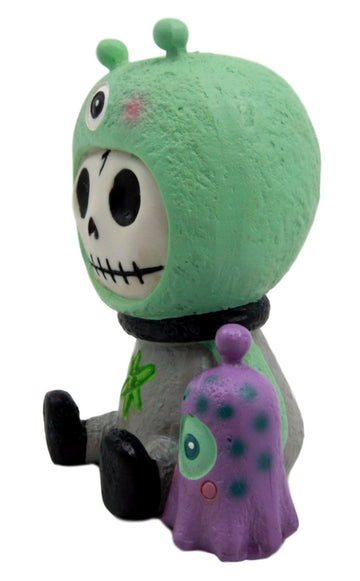 Atlantic Ebros Furry Bones Ufo Et Zorg Alien Costume Skeleton Monster Collectible Figurine 3.25' H Furrybones Decor Toy Sculpture