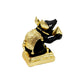 Arnavira Gold Plated Mushak Idol for Ganpati Pooja Ganeshji Mooshak Mouse Mushakraj (Black)