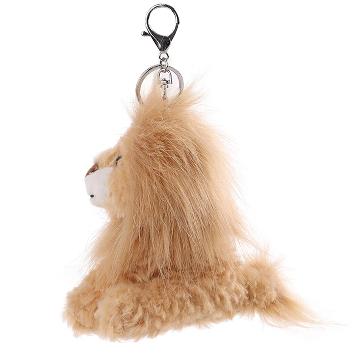 Apricot Lamb Cute Toys Plush Yellow Lion Stuffed Animal Soft Keychain For Kids Bag, Purse, Backpack, Handbag (6 Inches)