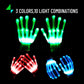 Uweidoit Led Gloves, Flash Finger Lights Gloves, 3 Colors 10 Modes Colorful Light Up Gloves Glowing Christmas Costume Clubbing Party Favors Toys For Boys Girls