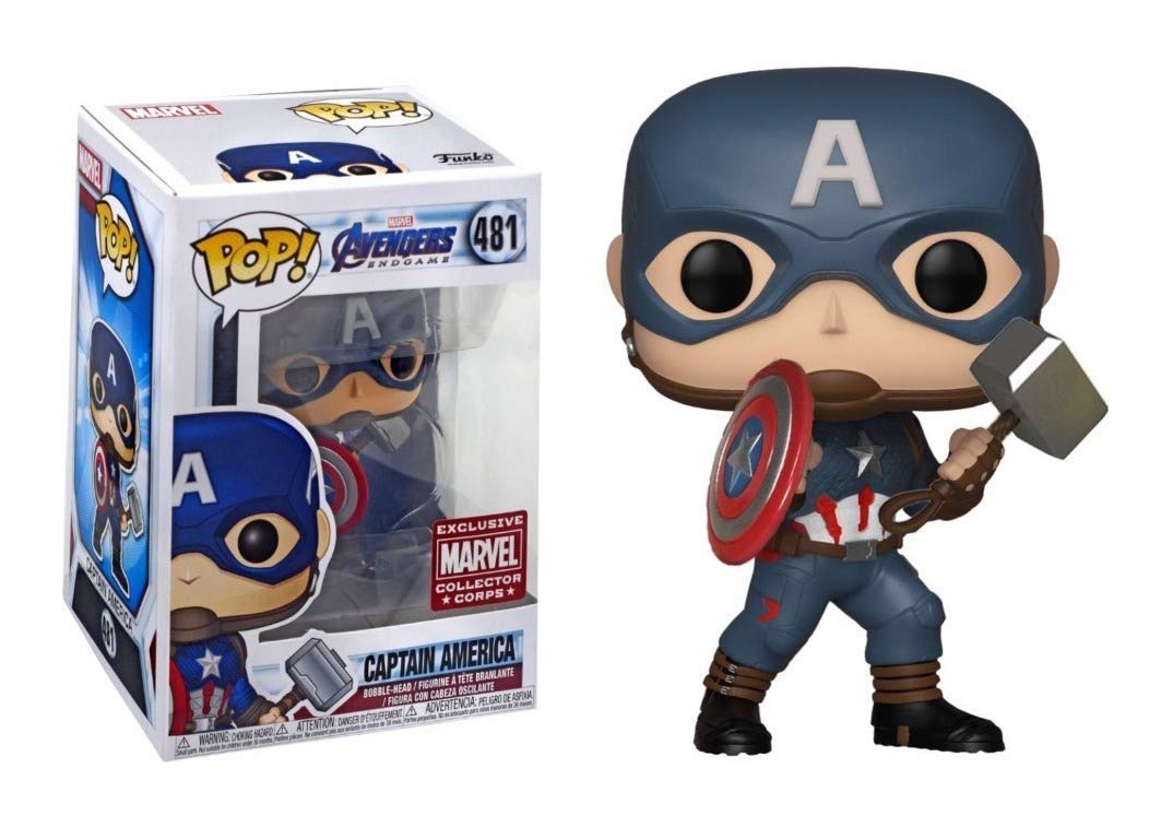 POP Funko Marvel Collector Corps Captain America Figure, Vinyl, Multicolor, Model 0889698385893
