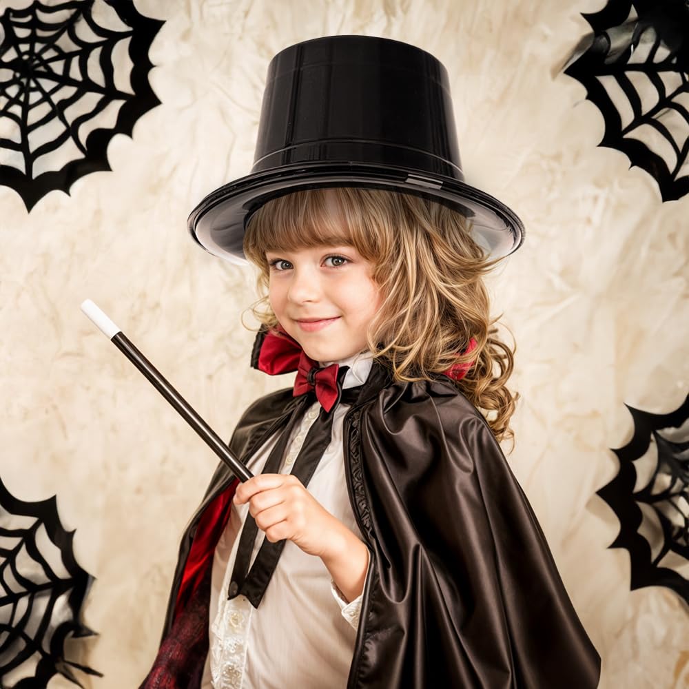 Tigerdoe Party Favors - 24 Pack - Magician Birthday Party Supplies,12 Magician Hats & 12 Magic Wands - Dress Up Costume Accessor