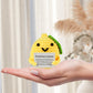 Dafuriet Mini Funny Positive Potato, 3 Inch Knitted Wool Doll With Positive Card For Cheer Up Gifts And Party Decorations, Cute Wool Positive Potato Crochet Doll For Birthday Gifts (Lemon)