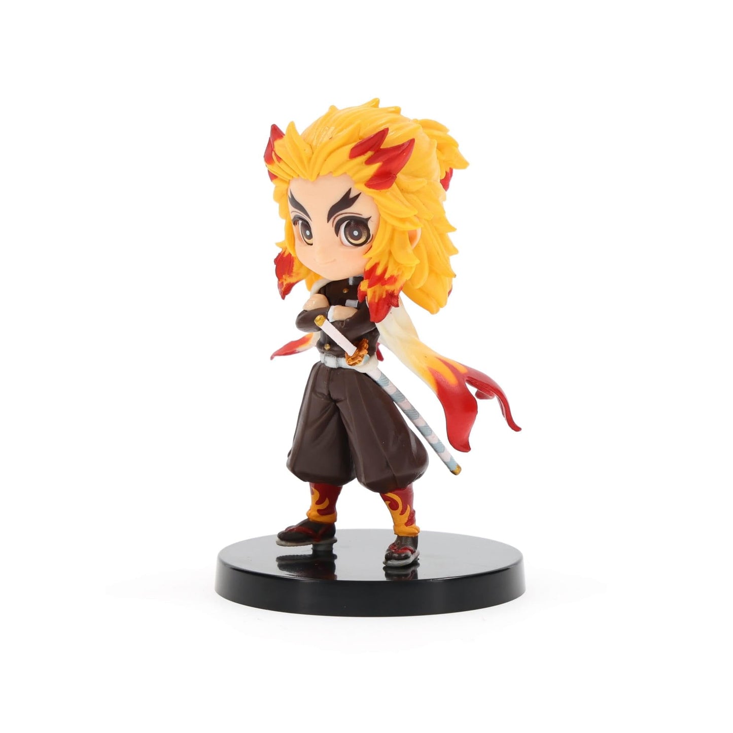 Banpresto Demon Slayer: Kimetsu No Yaiba Q Posket Petit Vol.5(A:Kyojuro Rengoku), Multiple Colors, Bp17839