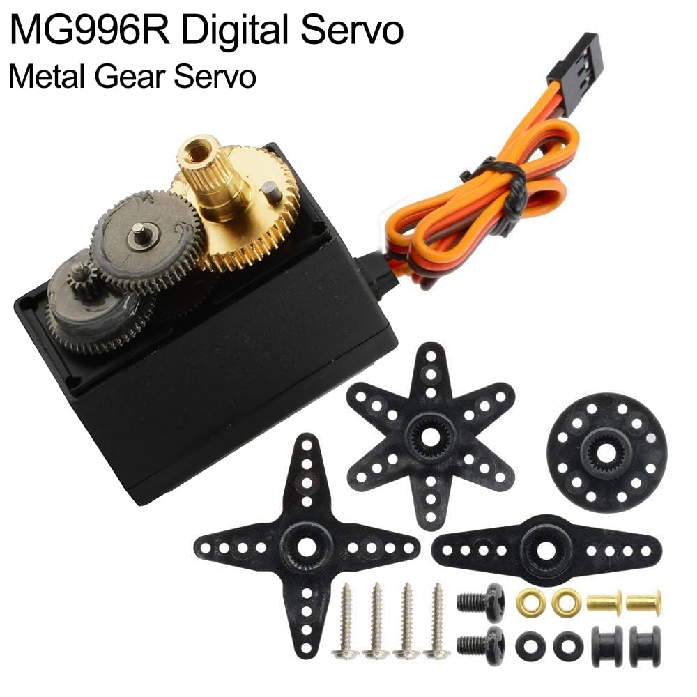 Diymore [6-Pack] Servo Mg996R Metal Gear Servo Torque Digital Servo Motor High Speed Torque Servo Motor For Smart Rc Helicopter