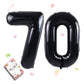 Smlpuame 40 Inch Number Balloon 0-9 Black Large Number 70 Balloons,Digital Balloons For Birthday Party Celebration Decorations S