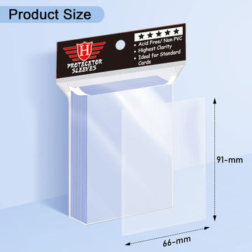 500 Counts Card Sleeves Toploaders For Trading Card, Soft Baseball Card Penny Card Sleeves Fit For Football Card, Sports Cards, Mtg, Yugioh