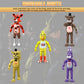 Lasama Action Figures Set, 5 Pcs Game Figures Toys With Light, Movable Toys Dolls With Light, Collectible Gifts And Cake Toppers
