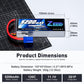 Zeee 3S LiPo Battery 5200mAh 11.1V 120C with EC5 Connector Soft Pack RC Battery for RC Plane Quadcopter Airplane Helicopter RC C