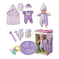 Toysmith Deluxe Baby Ensemble 12- Piece Doll Playset - 11 1/2'' Soft Body Doll With Change Of Clothes (Clothing May Vary)