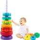 Kbs Enterprise Baby Spinning Stacking Toys Rainbow Ring Stacker For Toddlers 13
