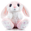 My OLi 8.5" Pink Plush Bunny Stuffed Animal - Soft Rabbit Toy for Kids and Girls, Floppy Ears, Bedtime Friend, Model DEMO-00005