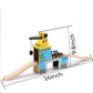 Sainsmart Jr. Wooden Train Set Accessories, Magnetic Rotary Crane Set With Track For Kids Compatible With Thomas, Brio, Chuggington, Melissa And Doug