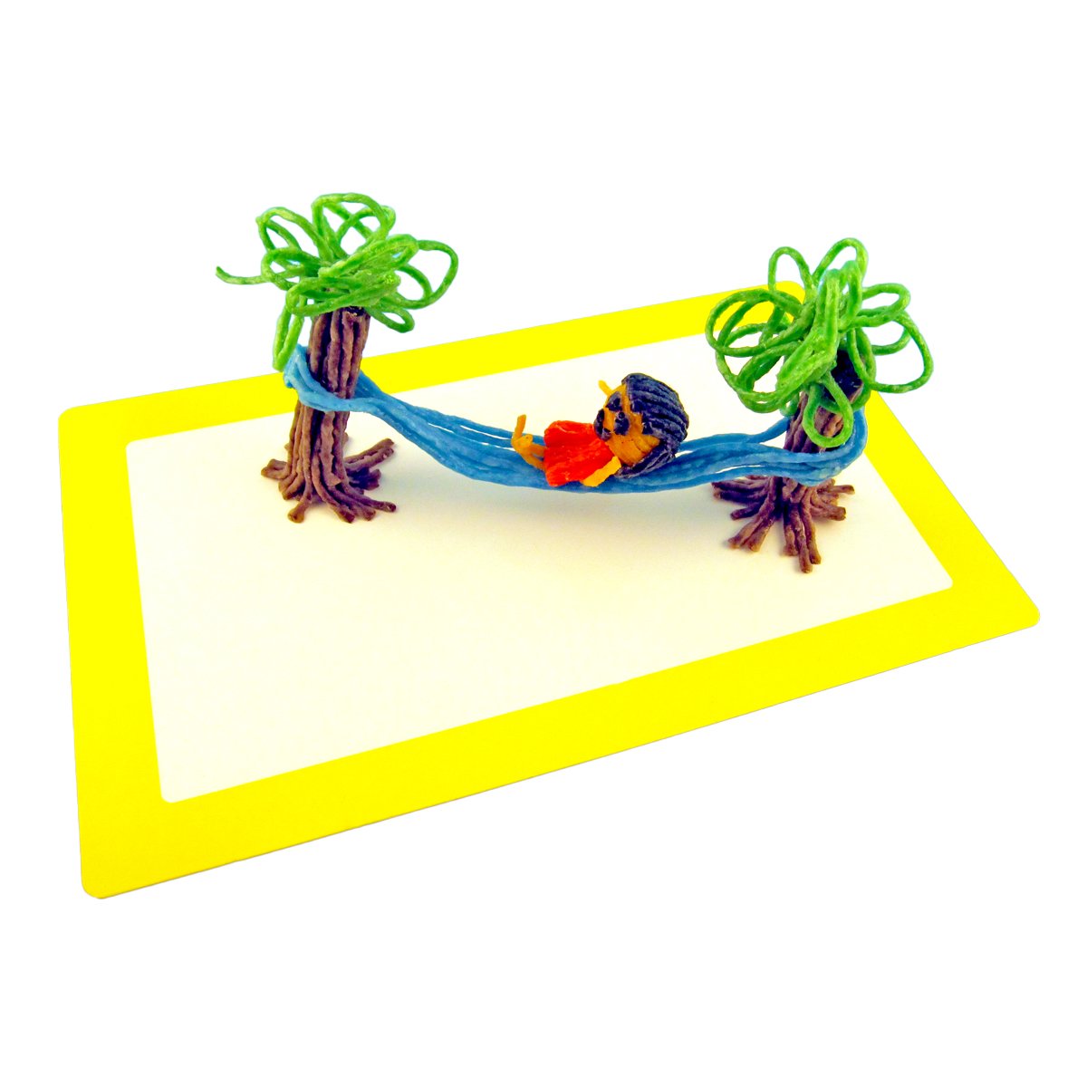 Wikki Stix Travel Fun Pak - Small Multicolor Wax and Yarn Kit with Idea Booklet and Playboard, Model 980