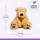Warm Pals - Bear Hugs - 1.5Lbs - Cozy Microwavable Lavender Scented Plush Toys - Heated Stuffed Animal - Heatable Coolable Bedtime Comfort Plushie