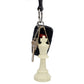 We Games Bulk Keychain Chess Set, 17 White Plastic Chess Pieces W/Chain, Key Ring, Cute Keychain Accessories, Keychain For Men, Car Keys Keychain