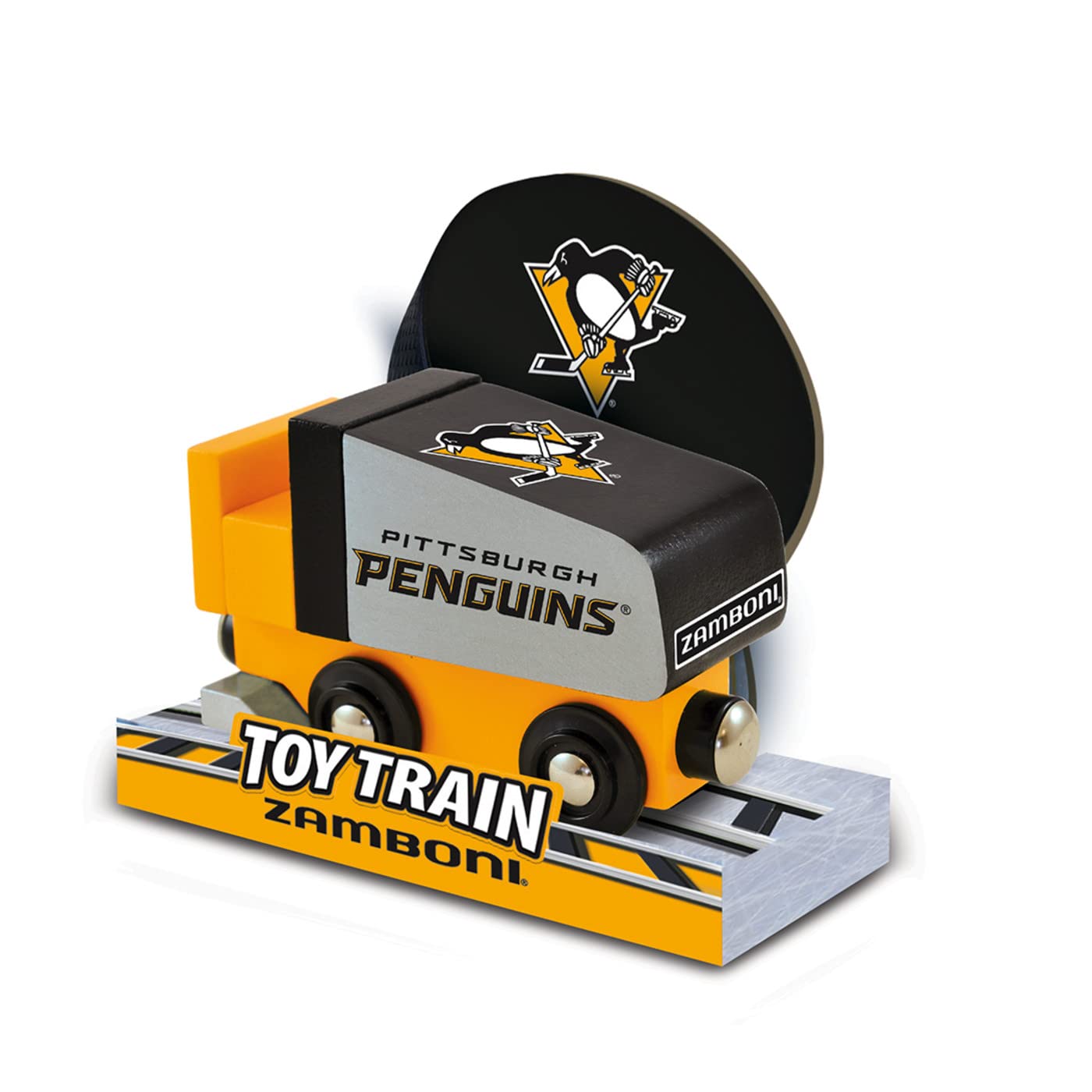 MasterPieces Wood Zamboni Toy - NHL Pittsburgh Penguins - One Size - Team Color - Model 41904