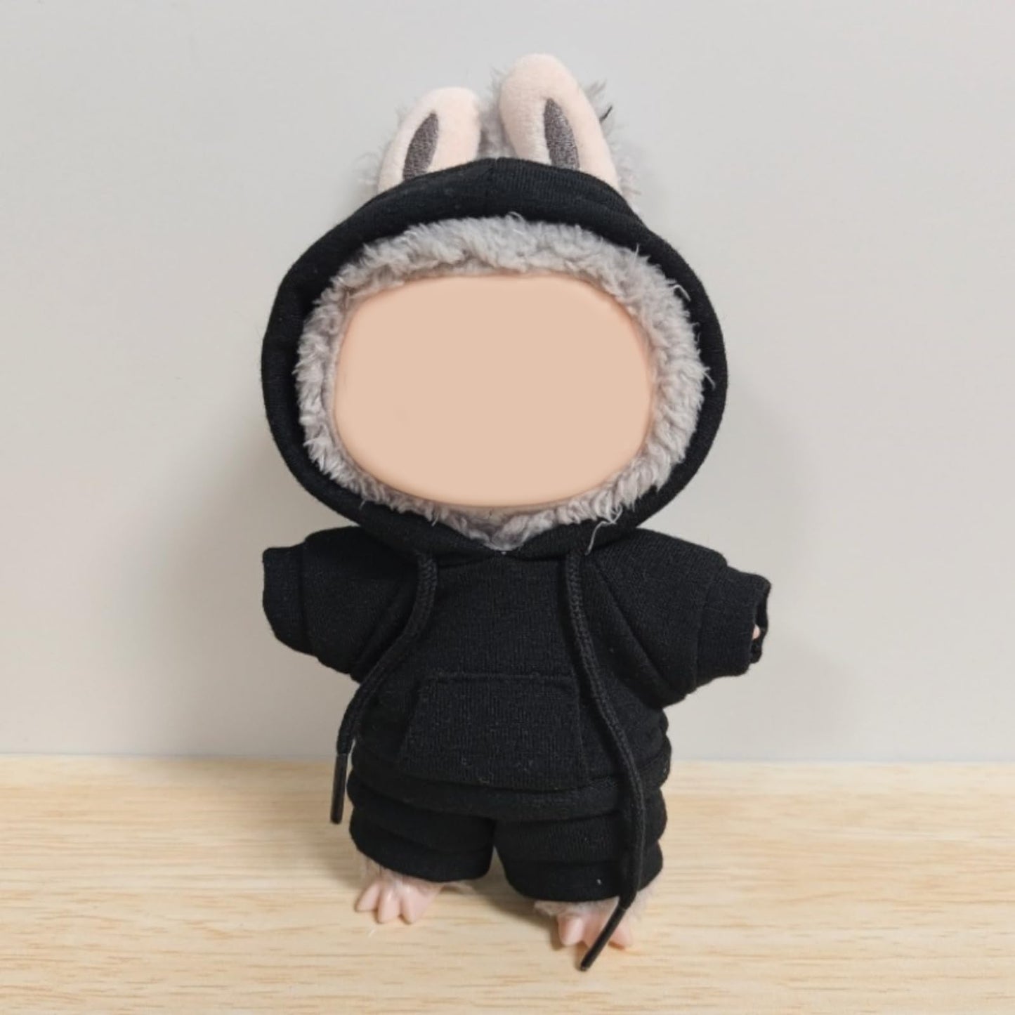 Doll Clothes for 17cm Dolls Clothing Outfit  Casual Stylish Style Hoodies Clothes Set  17cm Doll Clothes  No Doll (Black)