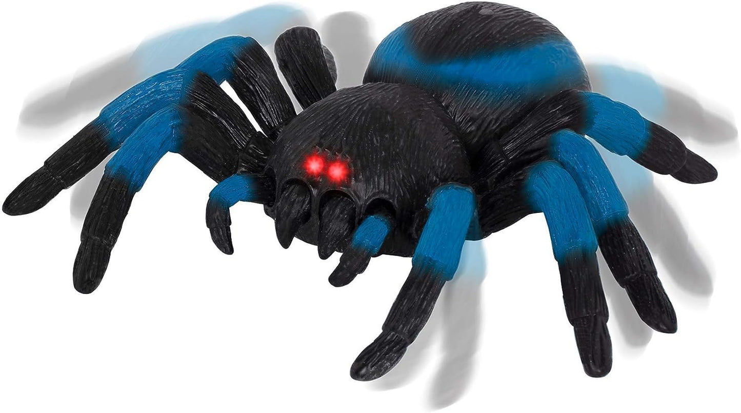 Terra by Battat Blue Tarantula - Remote Control Spider with Light-Up Eyes - Electronic Toy for Kids Aged 6 and Up - Model AN2818Z