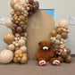 Bezente Brown Balloons Latex Party Balloons - 150 Pack 5 Inch Matte Small Coffee Brown Helium Balloons For Birthday Baby Shower