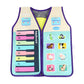 JOLLYORA Musical Learning Vest for Kids | Multifunctional Piano Keyboard Vest with 8 Animal Sounds | Interactive Early Education