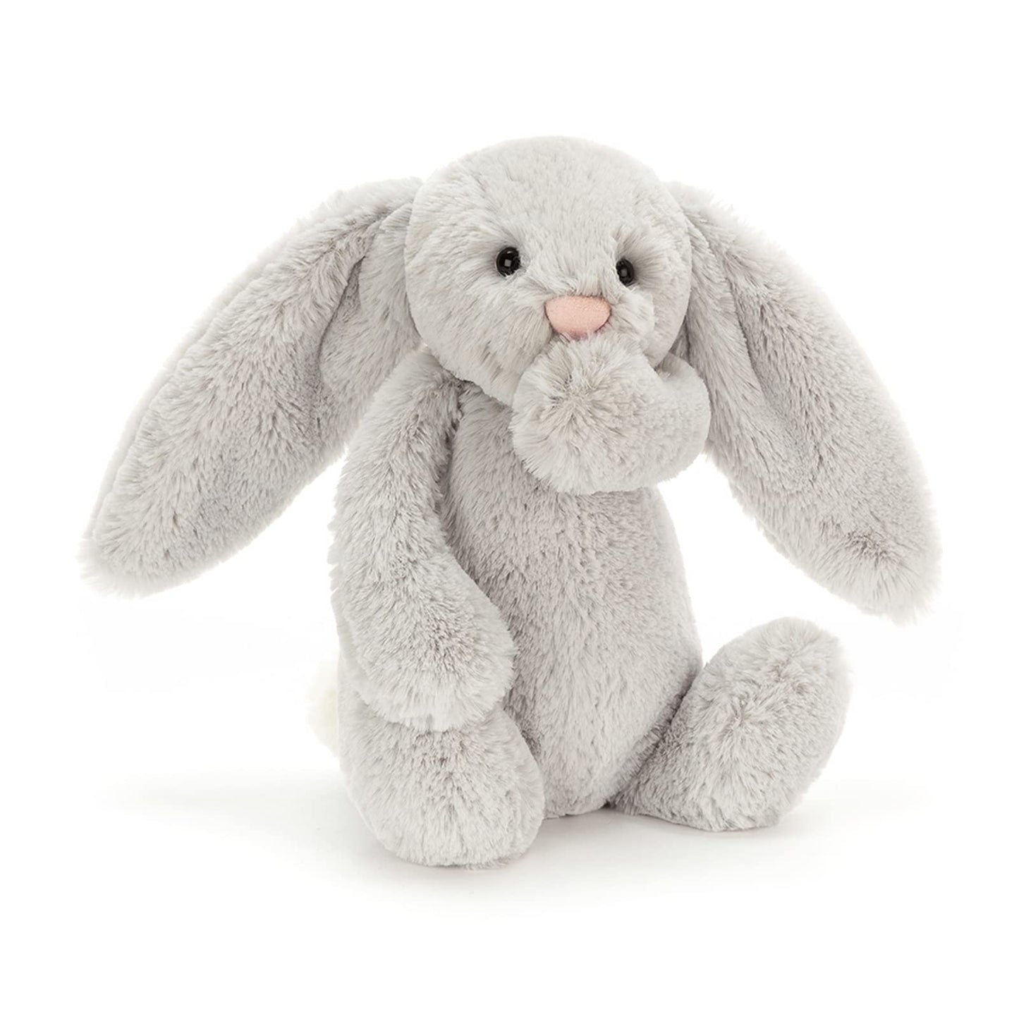 Jellycat Bashful Grey Bunny Stuffed Animal, Medium 12 Inches - Rabbit And Bunny Plush Toy - Classic Children'S Gift