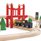 HYPERLIVING Wooden Train Set for Toddler  39 Pcs Wooden Train Track Fits Thomas  Brio  Chuggington  Melissa and Doug - Expandable  Changeable- Train Toy for 3 4 5 Year Old Boys Girls