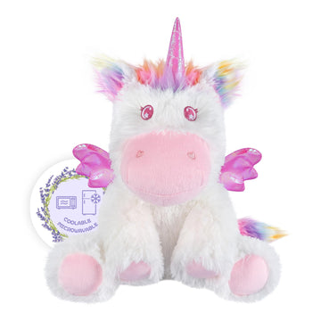 Suzzipals Rainbow Unicorn Plush, Warmable & Coolable Stuffed Animal, Lavender Scented Heating Pad For Relaxation, Cute Unicorn G
