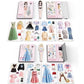 Generic Magnetic Princess Dress Up Paper Doll, Magnet Dress Up Games, Play Travel Playset Toy Magnetic Dress Up Dolls And Pretend For Girl (Jeansie), Medium