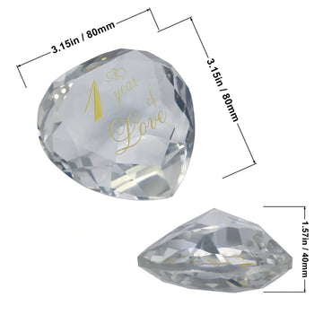 20Th Anniversary Crystal Gifts For Husband Wife Boyfriend Or Girlfriend, Cute 20 Year Wedding Anniversary Valentines Day Romantic Gifts For Her Him Funny 20Th Anniversary Marriage Presents For Couple