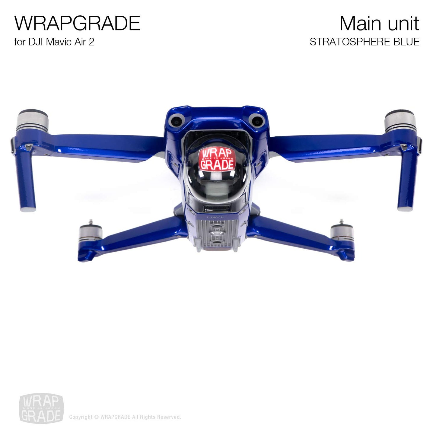 Wrapgrade Main Unit Skin Compatible with DJI Mavic Air 2 (Stratosphere Blue)