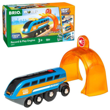 Brio 33971 Smart Tech Sound Record & Play Engine - Interactive Wooden Toy Train For Kids | Perfect For Age 3 And Up | Enhances Motor Skills