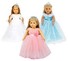 Girls Doll Clothes And Accessories , Princess Costume , Wedding Dress , Party Gown Dress For 18 Inch Dolls (3Pcs)