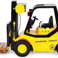 Toyland® Friction Powered Forklift Pallet Truck - 23cm, Yellow, 1:16 Scale, Lights & Sound, Ages 3+