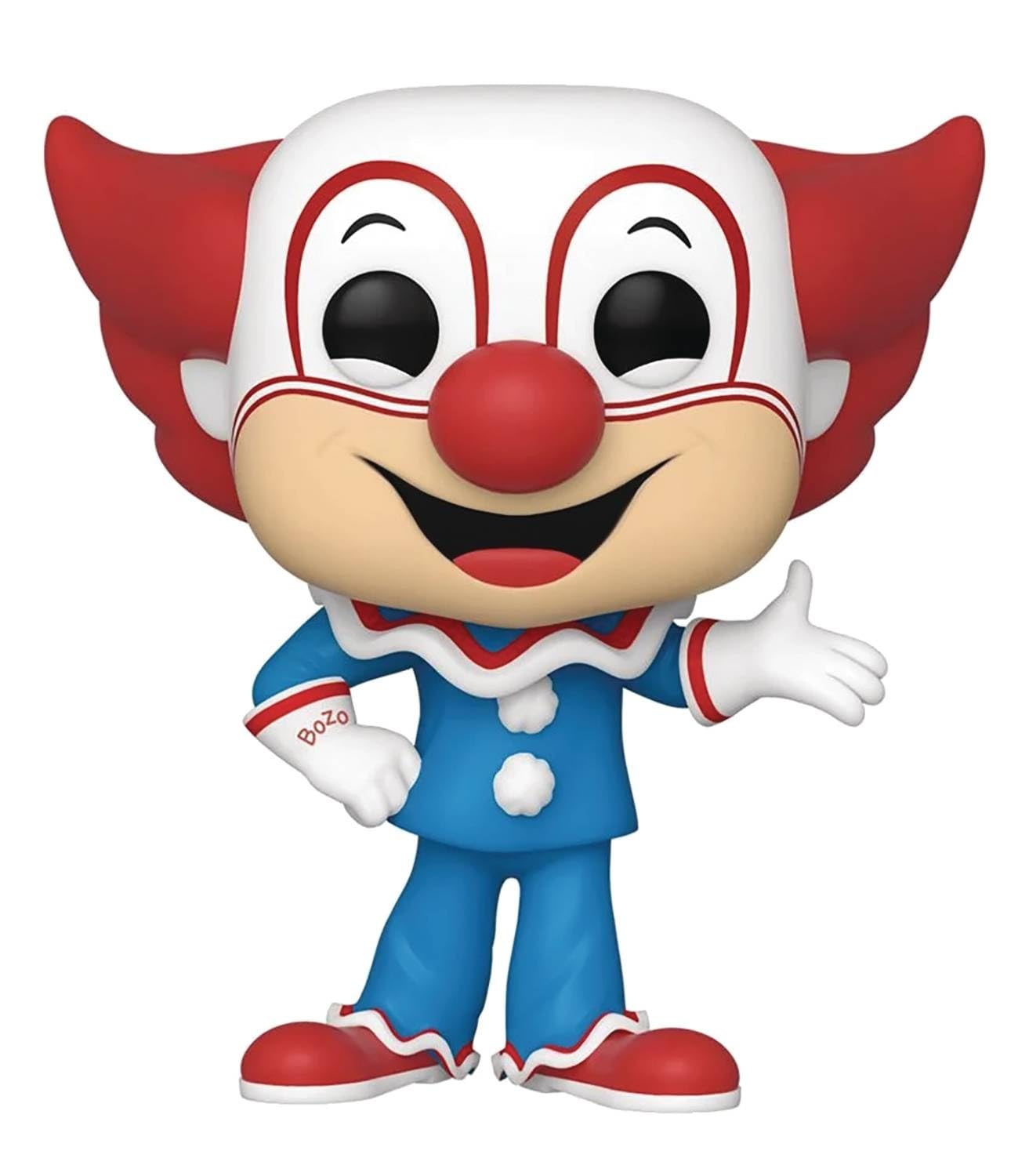 Funko Pop! Icons Bozo The Clown Vinyl Figure - Standard Size, Red and Blue, Model 54465