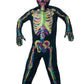 Smiffys Glow in The Dark Skeleton Costume, Multicolor, X-Large