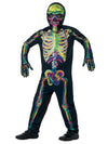 Smiffys Glow in The Dark Skeleton Costume, Multicolor, X-Large