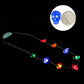 JASHIKA Halloween Eve Costume Party Accessories, Lighting Up LED Necklace Set of 3, Ghost, Jack O Lantern Pumpkin, Skull for Tri