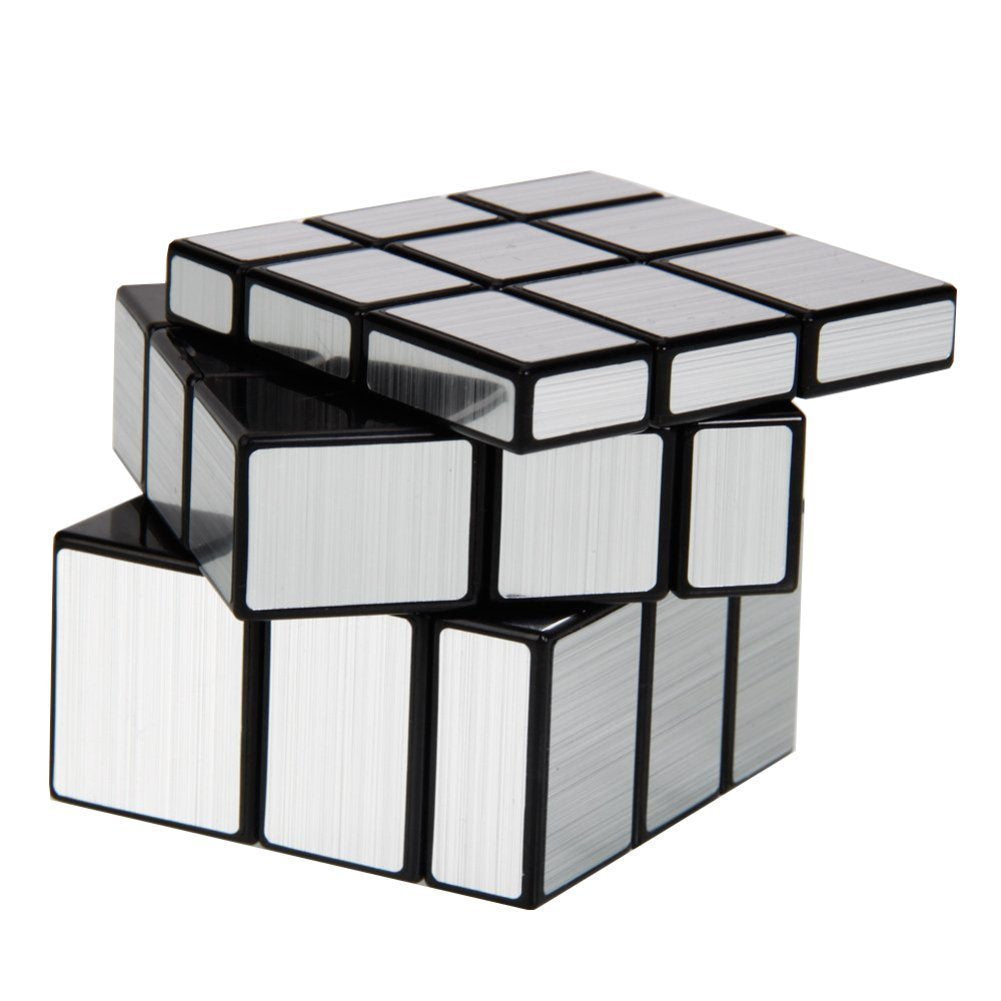 Ahyuan 3X3X3 Mirror Cube Dysmorphism Magic Speed Cube Silver 3D Puzzle Cube For Children Hand Puzzles For Adults
