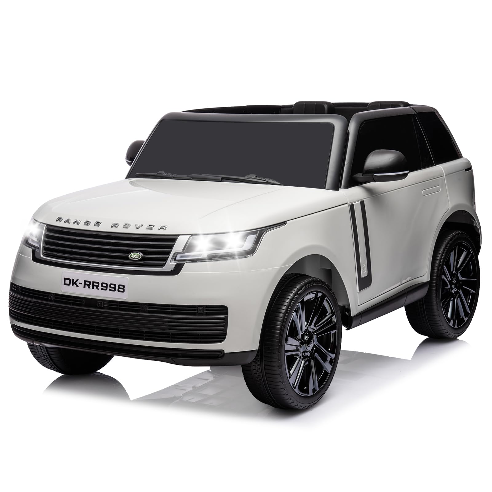 Hetoy 24V 2-Seater Licensed Land Rover Ride On Car Toy W/Parent Remote Control, 3 Speeds, Wireless Music, Mp3 Player, Electric C