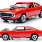 Aldorado 1:24 Dodge Charge F7 - Red Alloy Diecast Pullback Metal Car Toy With Sound Light & Opening Doors - Great Gift Toy For K