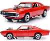 Aldorado 1:24 Dodge Charge F7 - Red Alloy Diecast Pullback Metal Car Toy With Sound Light & Opening Doors - Great Gift Toy For K