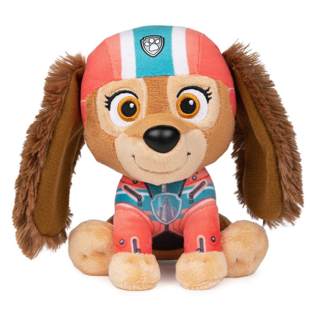 Bundle Of 2 Paw Patrol 6'' Embroidered Plush Stuffed Animal Characters, Tracker And Liberty