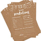 Gardencity 50 Baby Predictions & Advice Cards, Baby Shower Games Activity, Advice For New Parents To Be, 50 Cards - Kraft Minima