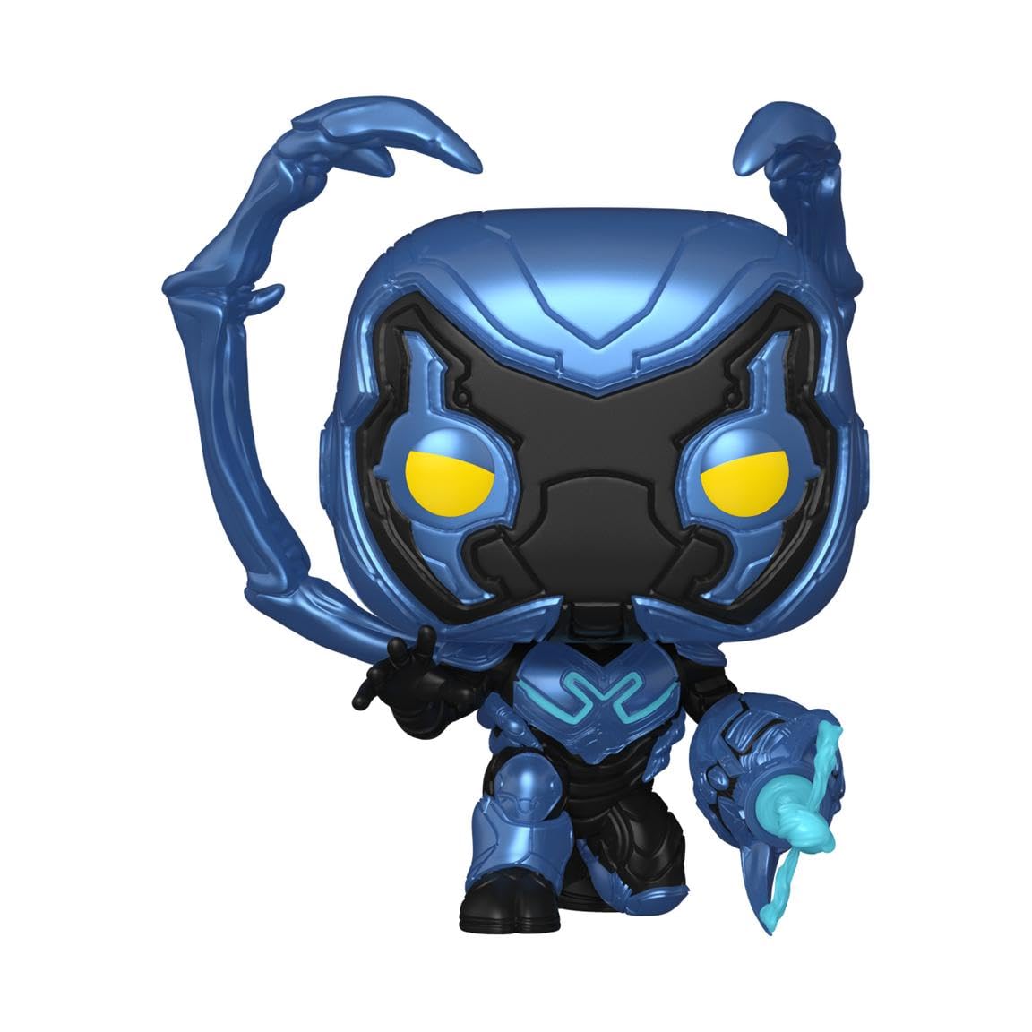 Funko POP! Movies Blue Beetle Glow in The Dark Vinyl Figure, Model FUN73598, Blue Color