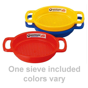 Spielstabil Large Sand Sieve Beach Toy (One Sifter Included - Colors Vary) - Made in Germany