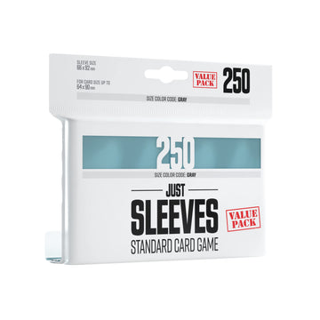 Gamegenic Just Sleeves Value Pack - 250 Clear Card Game Sleeves for TCG Decks & Board Games | Professional Protection & Durability