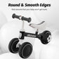 Allobebe Baby Balance Bike, Cute Toddler Bikes 12-36 Months Gifts For 1 Year Old Girl Bike To Train Baby From Standing To Running With Adjustable Seat Silent & Soft 3 Wheels (Black)