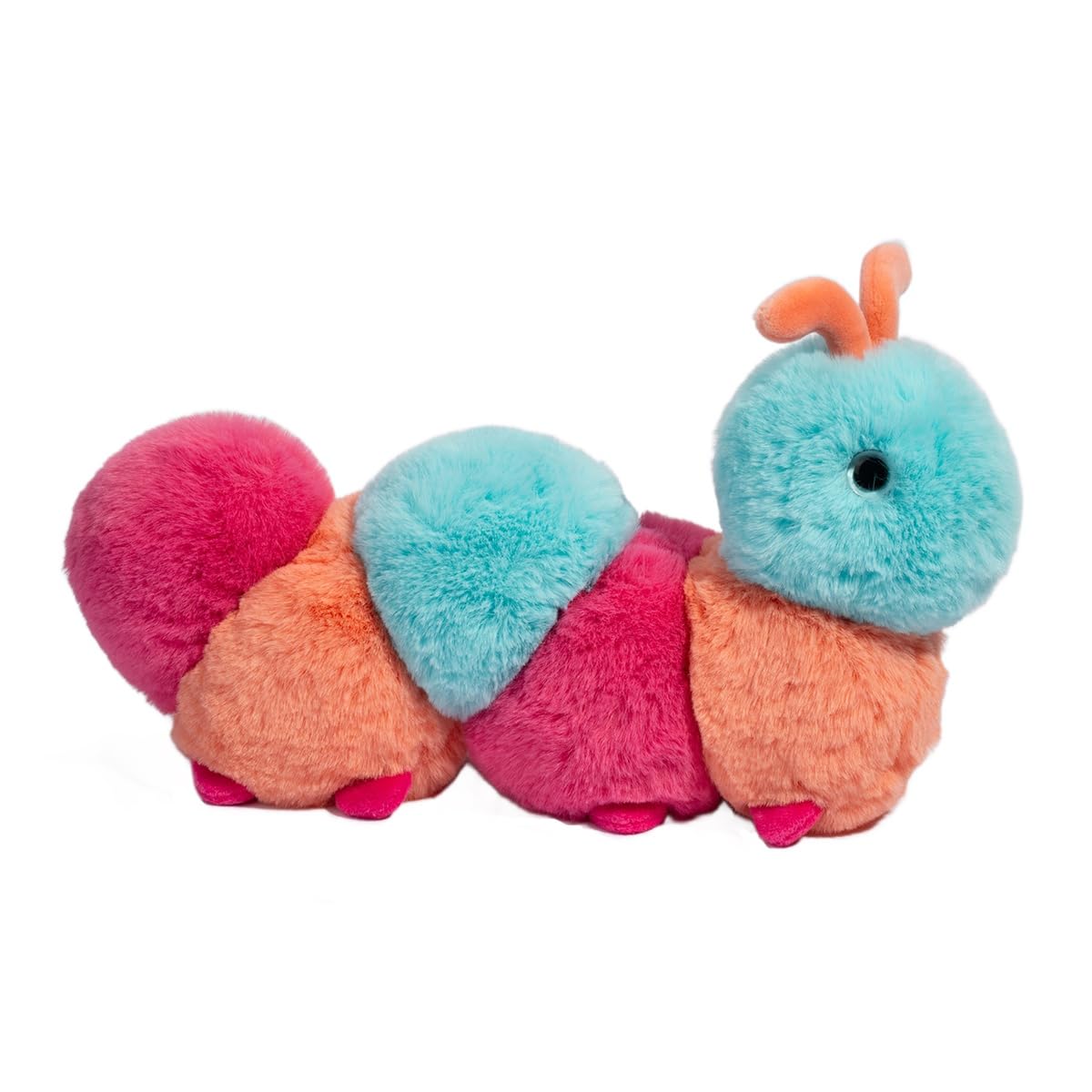 Douglas Munchie Pink Caterpillar Plush Stuffed Animal, 11 Inch Soft Colorful Bug Toy  Cute Caterpillar Plush for Kids, Spring G