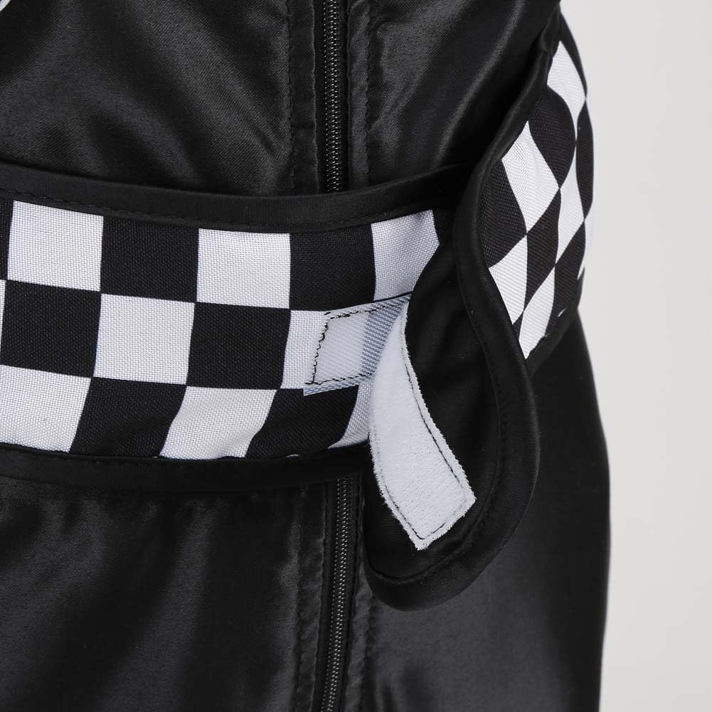 Lmyove Kids Race Car Driver Costume Boys Girls Racing Halloween Play Role Dress Up Racer Jumpsuit And Car Cap Toddler 3-9Y (Smal